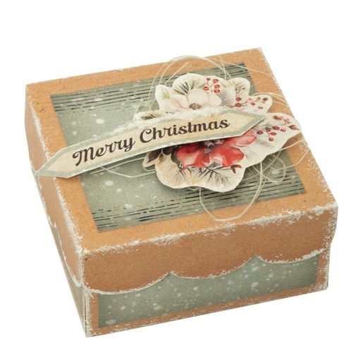 DIY Dárkové krabičky Studio Light, A4, 12 l. - Klasické Vánoce