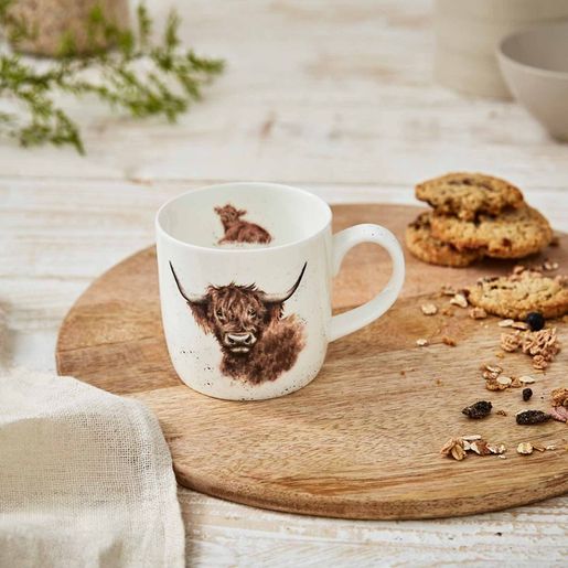 Porcelánový hrnek Wrendale Designs "Highland Cow", 0,31 l - Kráva