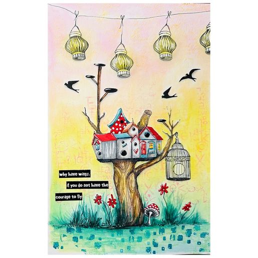 Gelová razítka Studio Light "25“, 9 ks - Hravé textury