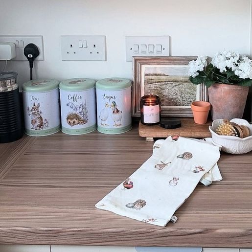 Sada plechových dóz Wrendale Designs "The Country Set", 3 ks - Králík, ježci, kachny