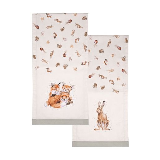 Běhoun na stůl Wrendale Designs "Woodlanders" - Lesní zvířata