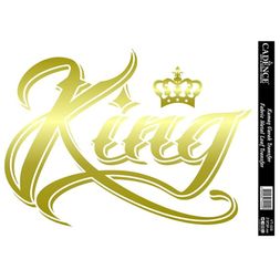 Nažehlovací nálepka Cadence, 21x30 cm, zlatá - King