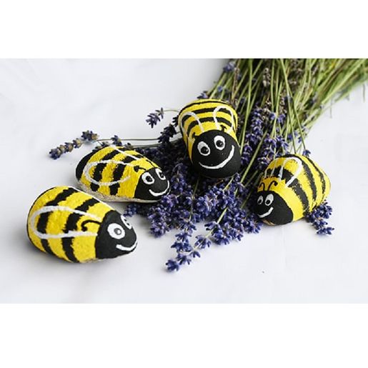 Akrylové barvy na kamínky Cadence, sada 6 ks a akrylový lak, 25 ml - zářivé