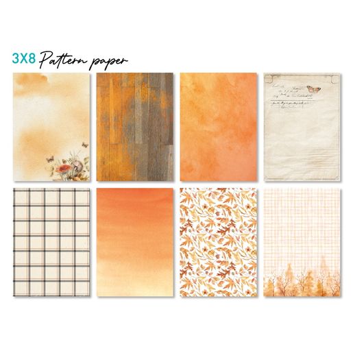 Kreativní blok Studio Light Mixed Paper Pad, A5, 42 l. - Podzimní pohoda