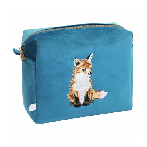 Vyšívaná kosmetická taška Wrendale Designs "Daydreamer", velká - Liška