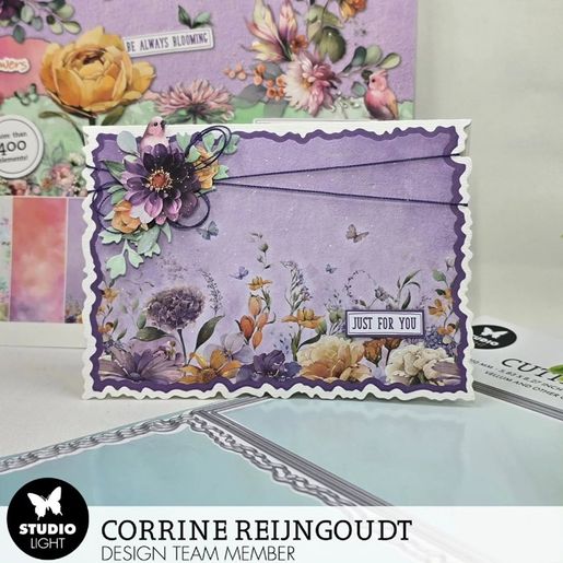 Kreativní blok s výseky Studio Light "Blooming Flowers", A4, 28 l. - Jarní květy
