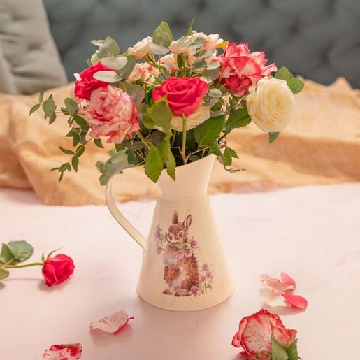 Džbán na květiny Wrendale Designs "Head Clover Heels" - Králík