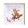 Přání Wrendale Designs "The Sleigh Ride", 15x15 cm - Lišky na saních
