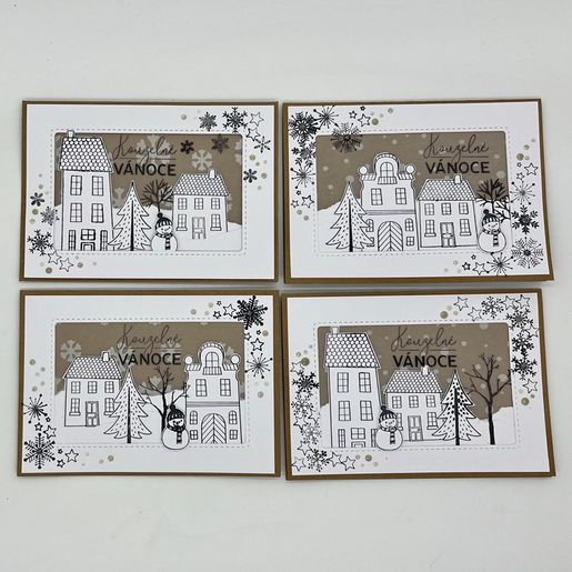 Razítka Aladine Stampo Art, 29 ks - Kouzelné domečky