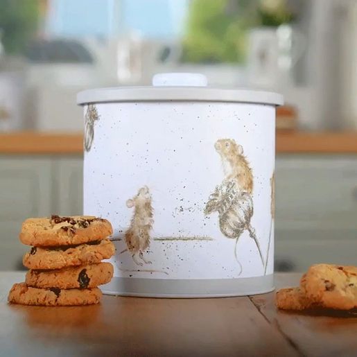 Plechová dóza na sušenky Wrendale Designs "Country Mice" - Myšky
