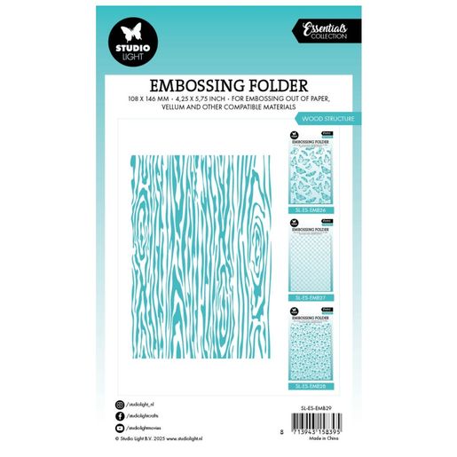 Embosovací kapsa Studio Light, A6 - Dřevo