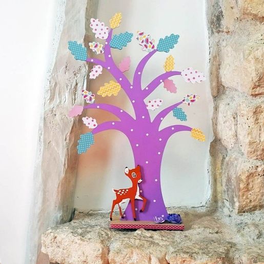 Dřevěný výřez k dekoraci Gomille, závěsný, 15 cm - Koloušek