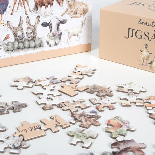Puzzle Wrendale Designs "Farmyard Friends", 1000 dílků - Farma