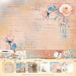 Blok scrapbookových papírů Studio Light "Write Your Story", 30,5x30,5 cm, 12 l.