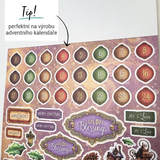 Kreativní blok s výseky Studio Light "Fairy Christmas", A4, 28 l. - Vánoce s vílami