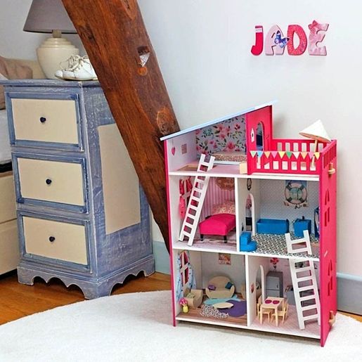 Dřevěný výřez k dekoraci Gomille, 8 cm - Abeceda - VYBERTE PÍSMENO