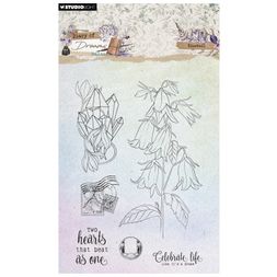 Gelová razítka Studio Light "Diary of Dreams", 6 ks - Zvonky a krystaly