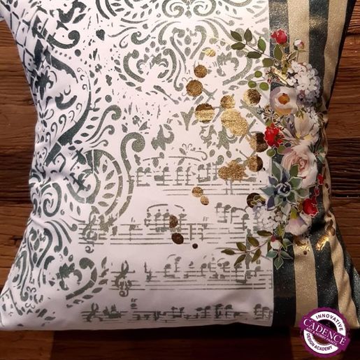 Nažehlovací nálepka Cadence, 21x30 cm, zlatá - Cákance