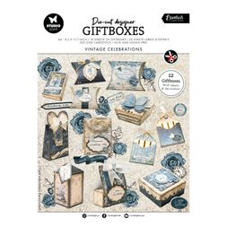 DIY Dárkové krabičky Studio Light, A4, 12 l. - Vintage