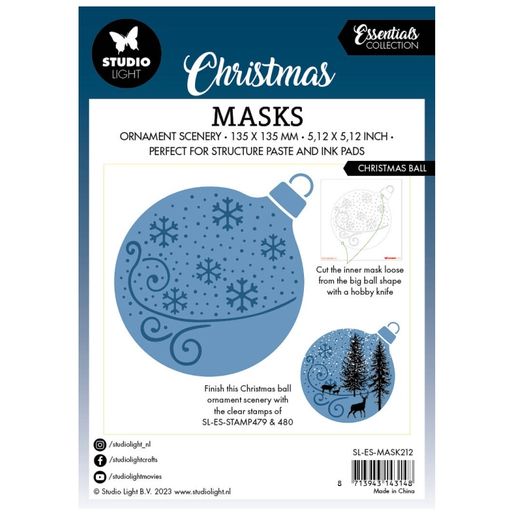 Šablona Studio Light, 13,5x13,5 cm - Zasněžená ozdoba