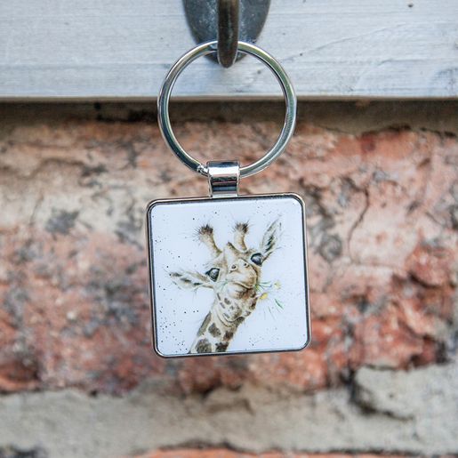 Klíčenka Wrendale Designs "Flowers" - Žirafa