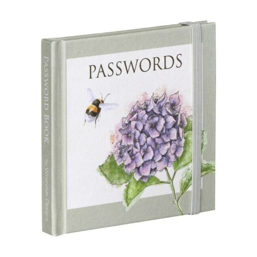 Zápisník na hesla Wrendale Designs "Hydrangea" - Hortenzie