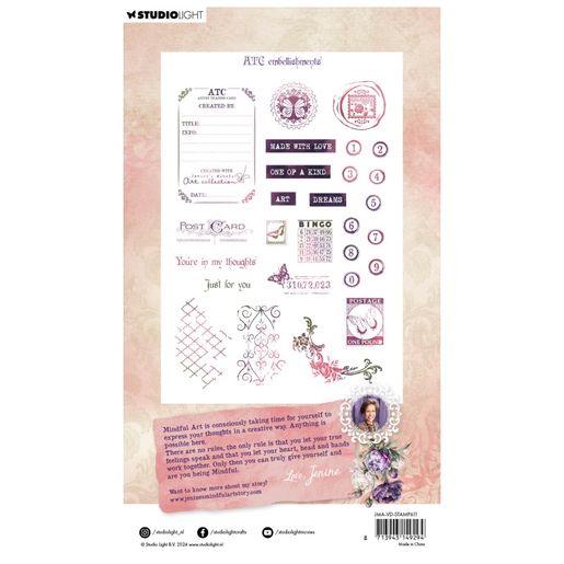 Gelová razítka Studio Light "Victorian Dreams", 27 ks - Vintage kartičky