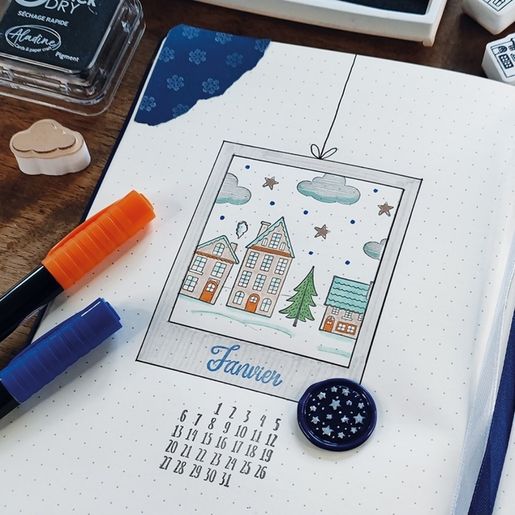 Razítka Aladine Cutie Stamps, 67 ks - Vánoční nálada