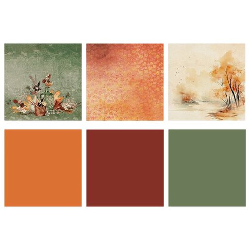 Blok podkladových papírů Studio Light "Everlasting Autumn", 20,3x20,3 cm, 36 l.