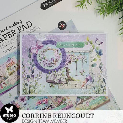 Kreativní blok na výrobu přání Studio Light "Spring Serenade", A4, 14 l. - Jarní serenáda