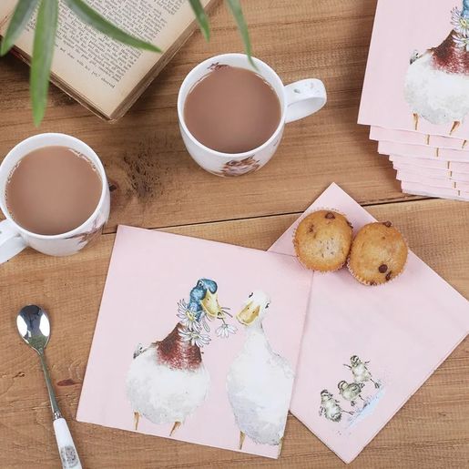 Čajové lžičky Wrendale Designs s porcelánovou rukojetí, sada 6 ks