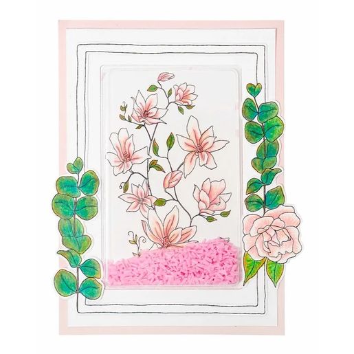 Plastová krytka na výrobu chrastidla Studio Light, 10,5x6,5 cm, 10 ks - Obdélník