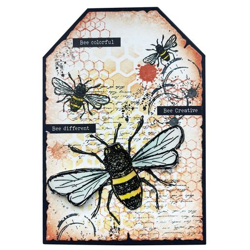 Gelové razítko Studio Light "Sweet Bee Memories", 6x9,3 cm - Včela