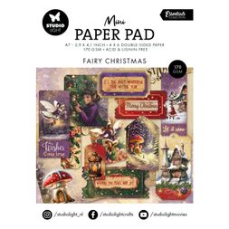 Mini kreativní blok Studio Light "Fairy Christmas", A7, 24 l. - Vánoce s vílami