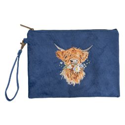 Vyšívaná kosmetická taška Wrendale Designs "Daisy Coo" - Kráva