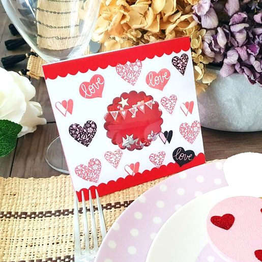 Razítka Aladine Creative Stamp, 35 ks - Srdíčka