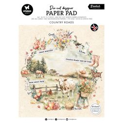 Kreativní blok s výseky Studio Light "Country Roads", A4, 28 l. - Na venkově