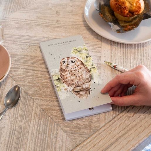 Nákupní seznam s magnetem Wrendale Designs "Treetops" - Sova