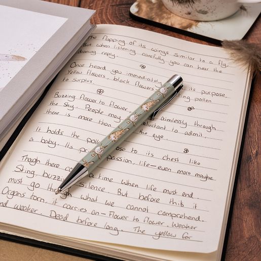 Kuličkové pero Wrendale Designs "Leaping Hare" - Zajíc