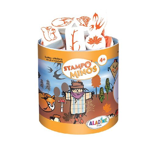 Dětská razítka Aladine Stampo Minos, 41 ks - Podzim
