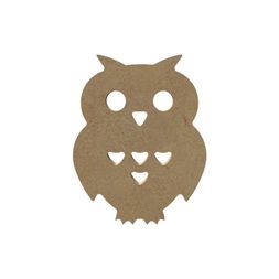 Dřevěný výřez k dekoraci Gomille, 9x11 cm - Sovička