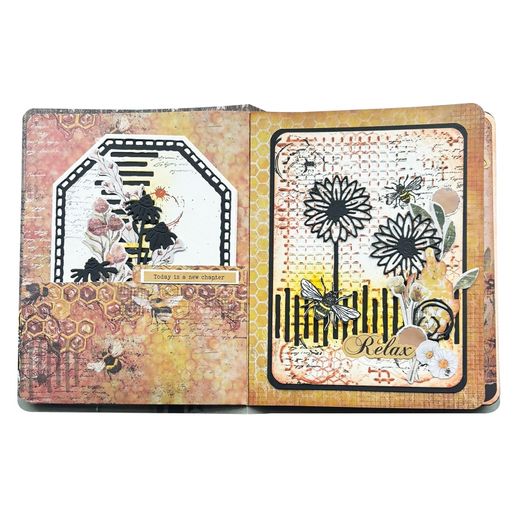Šablona na obkreslení Studio Light "Sweet Bee Memories" - Sešit art journal