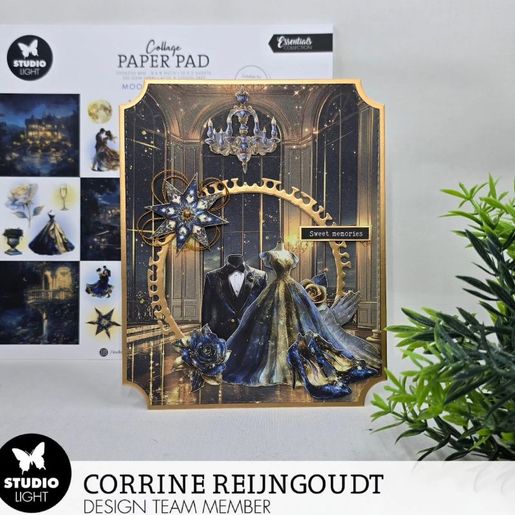 Papírové výseky Studio Light "Moonlit Ballroom", 35 ks - Měsíční bál