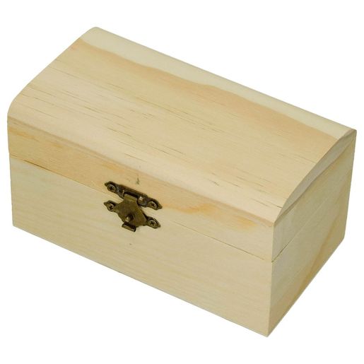 Dřevěná truhlička k dozdobení, 13,8x8x7,5 cm