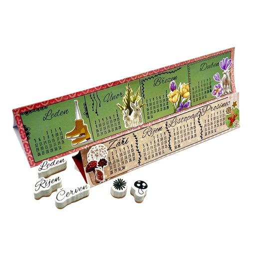 Diářová razítka Aladine Stampo Bullet Journal, 25 ks - Kalendárium