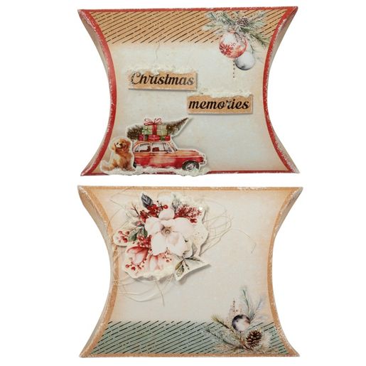 DIY Dárkové krabičky Studio Light, A4, 12 l. - Klasické Vánoce