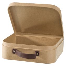 Kartonový kufřík PappArt k dotvoření, 25x21,5x8 cm - velký