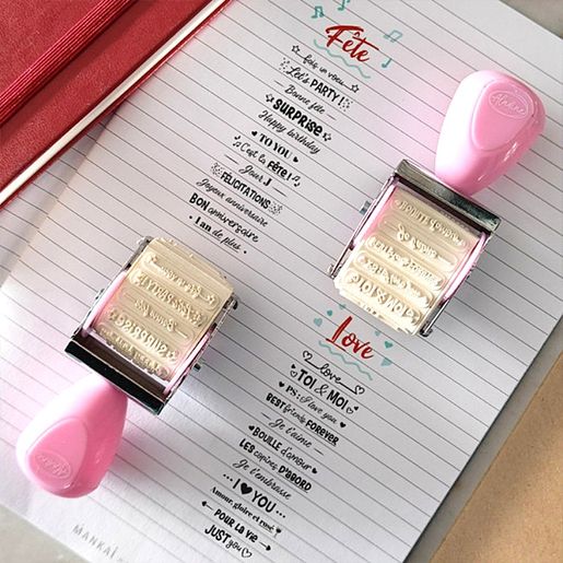 Otočné razítko s nápisy Aladine Roll