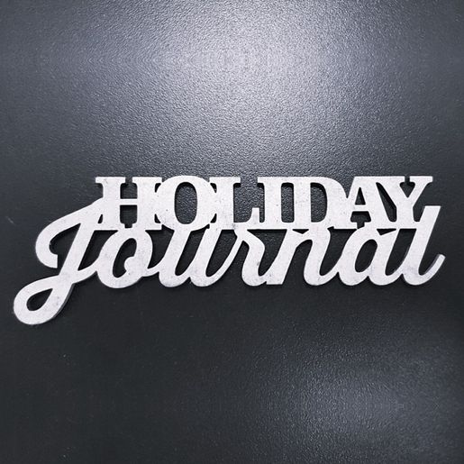 Kartonový výsek, 7,9x3,7 cm - Holiday Journal