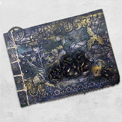 Vyřezávací šablony Studio Light "Vintage Treasures", 7 ks - Mechanický brouk